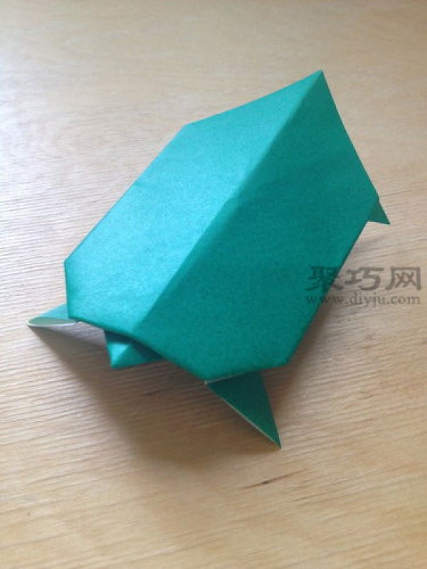 How to fold three-dimensional paper turtle with paper tutorial