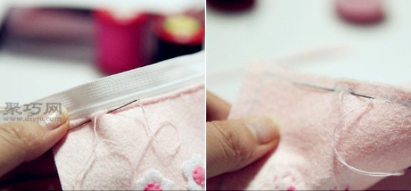 Hello Kitty cartoon pencil case DIY tutorial 6 steps to learn how to make your own fabric pencil case