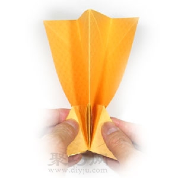 Simple origami goldfish method