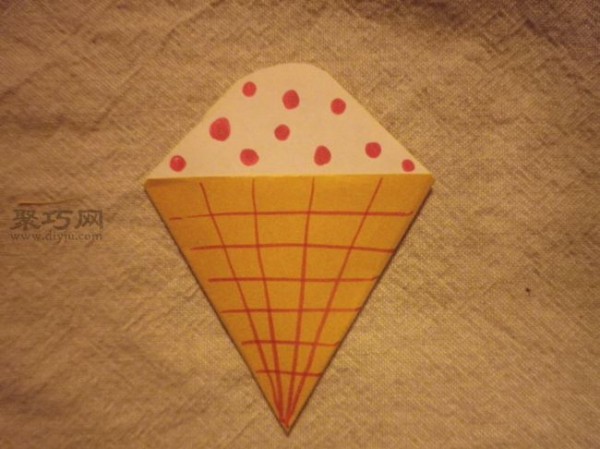 How to fold fun and interesting ice cream with origami