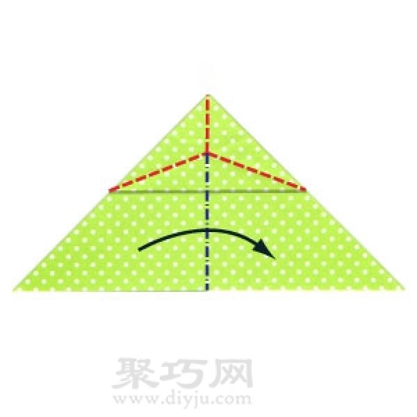 Use square paper to fold southeast, northwest, childhood game, southeast, northwest origami process