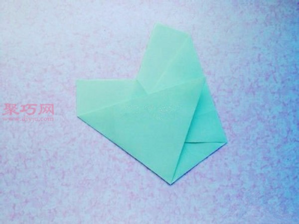 Origami five-pointed star tray Illustration of how to fold a five-pointed star storage tray