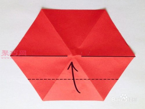 Illustration of how to fold a hexagonal carton How to fold a hexagonal box