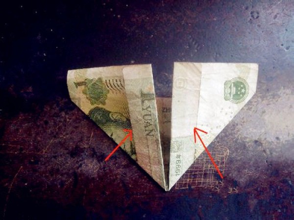 How to fold a ring with one dollar. How to fold a heart ring with money.