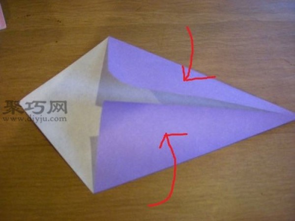 Illustration of handmade origami swan. How to fold a three-dimensional swan.