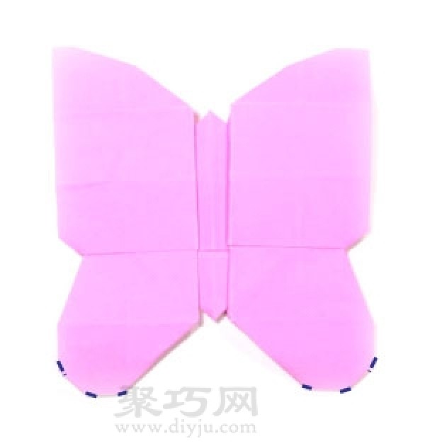 Origami butterfly folding steps