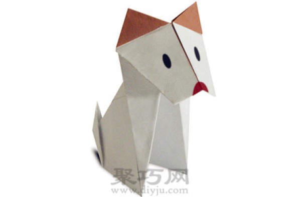 Silly barking puppy handmade origami tutorial