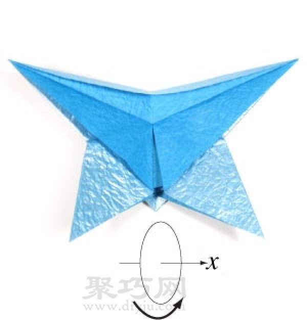 Illustrated tutorial on making origami butterflies for children