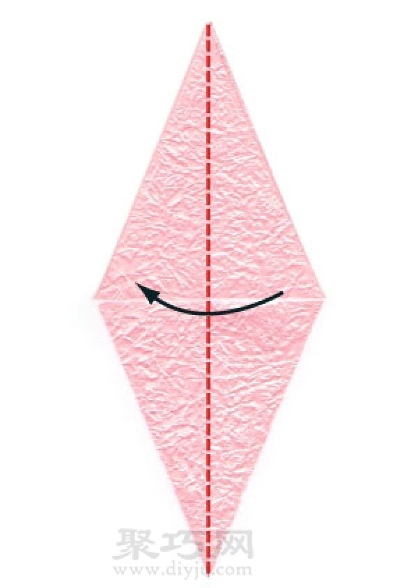 Simple folding method of paper cranes Step by step illustration of folding paper cranes