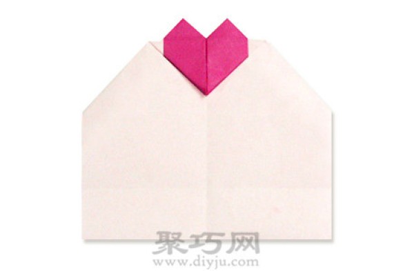 Heart-Shaped Family Message Card Origami Illustrated Tutorial