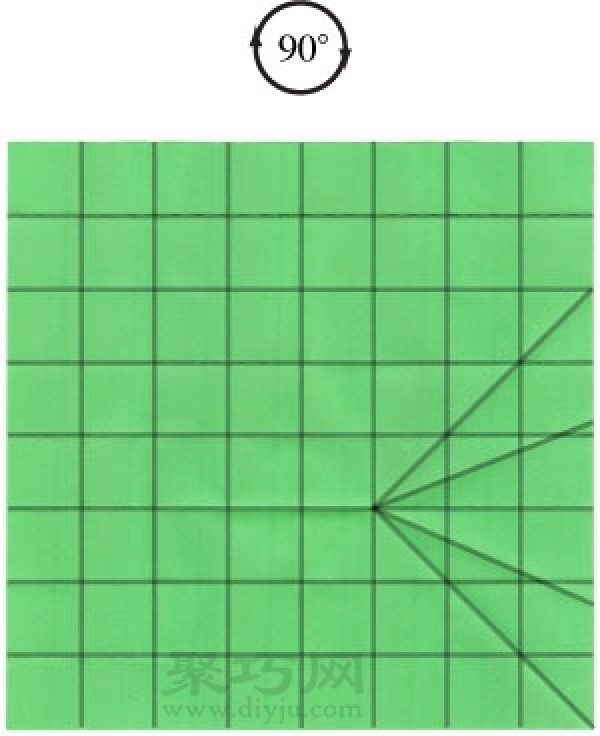 Hollow Cube Origami: Illustration of the folding method of forming a paper cube