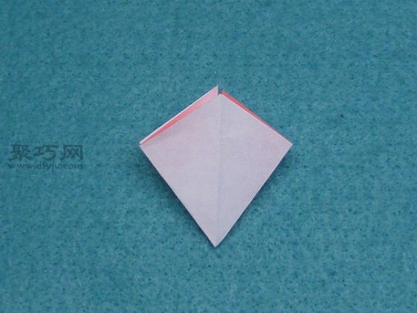 Simple folding method of cherry blossom petals. Tell you how to fold five-point origami petals.