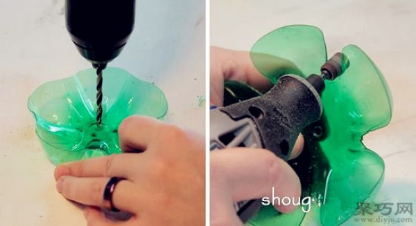 How to make a personalized jewelry stand by hand using plastic bottle waste