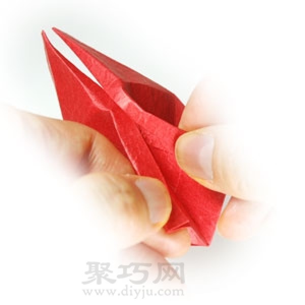 3D origami heart simple illustration