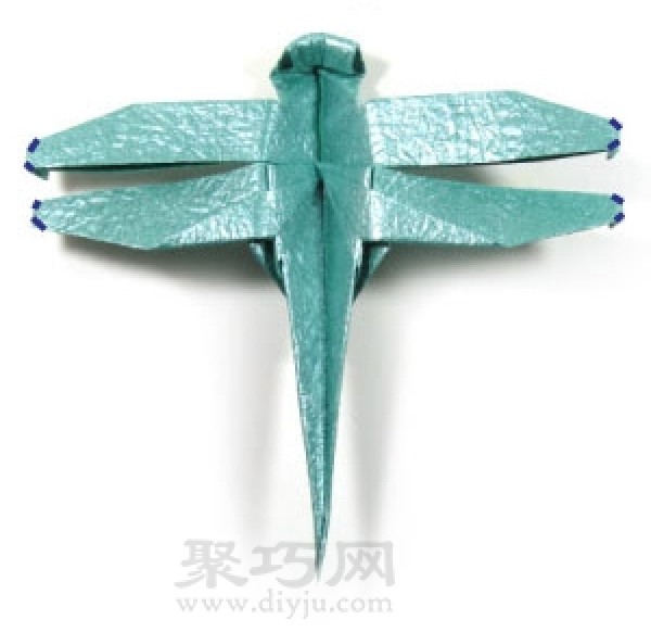 How to make origami dragonfly