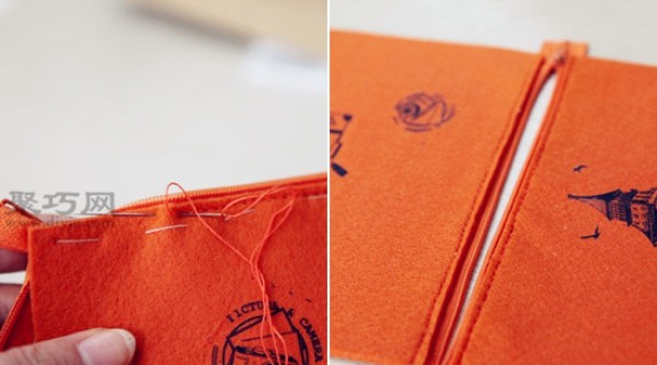 Korean handmade fabric bag tutorial teaches you how to DIY fabric clutch bag