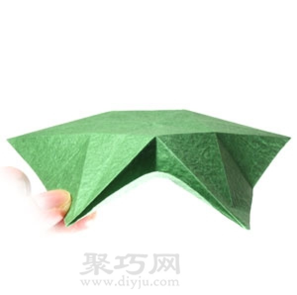 Basic origami folding method: 5 sepals