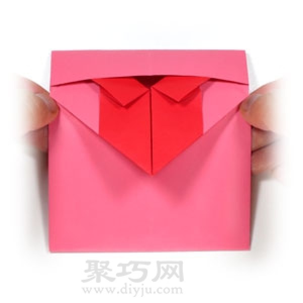 How to fold an origami heart-shaped envelope