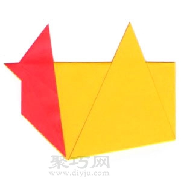 Big rooster origami tutorial