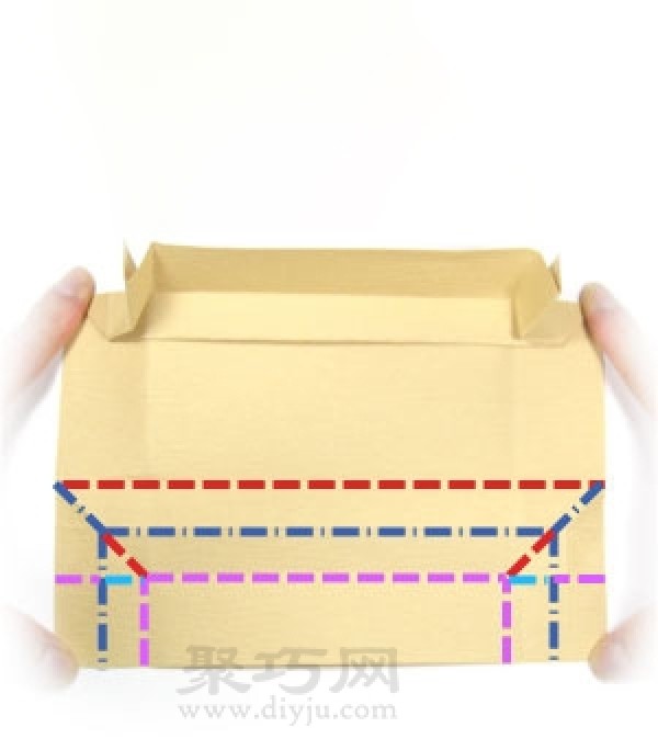 Illustration of origami folding method for single bed