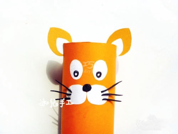 Handmade tiger from roll paper tube DIY cute little tiger tutorial