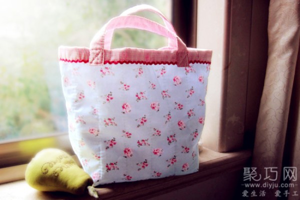 How to make a simple handmade cloth bag, a fresh homemade lunch bag