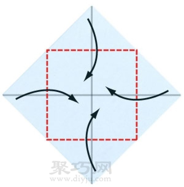 Illustration of the steps for folding a handmade origami shirt