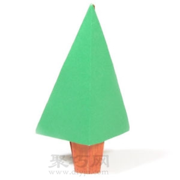 3D Origami Christmas Tree Illustrated Tutorial