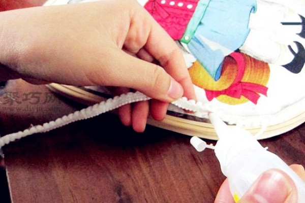 Use old bamboo basket waste to make DIY fabric storage basket