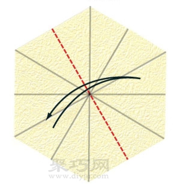 Basic origami folding method: lower diamond fold