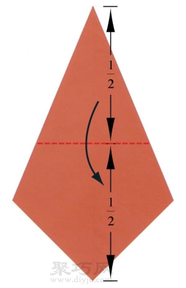 Simple origami three-dimensional puppy folding method