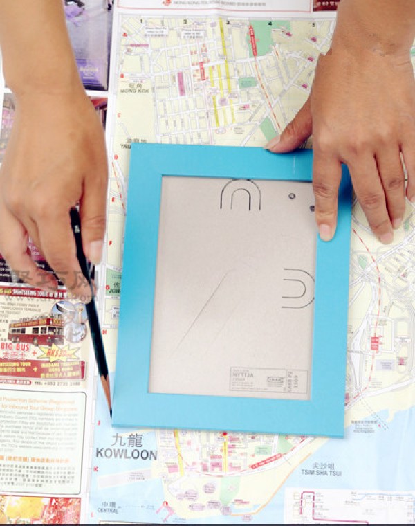 Turn old maps into treasure with DIY handmade photo frame tutorial