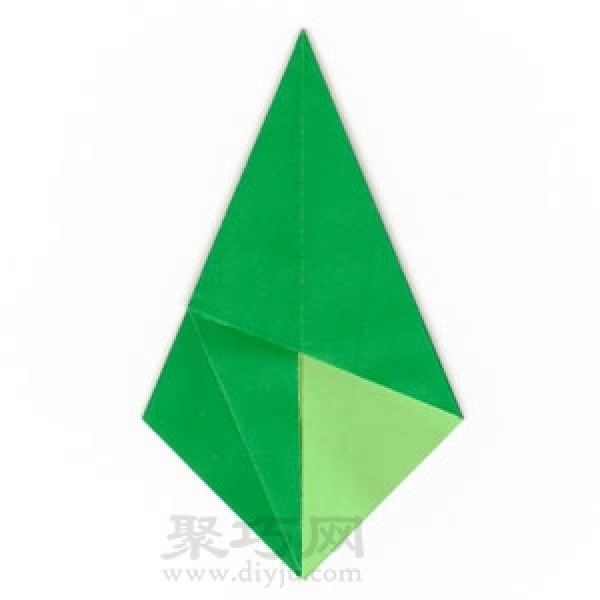 Basic origami folding method: reverse leaf folding