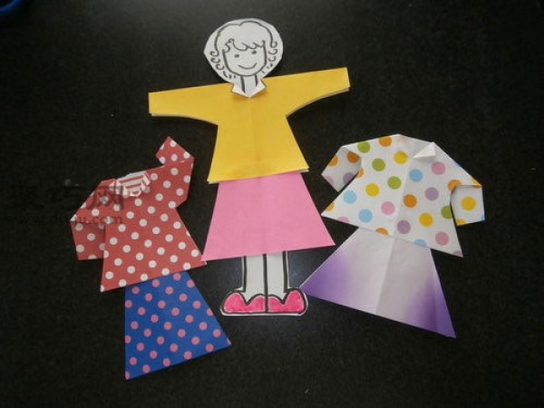 Origami Doll Tutorial: Teach you how to fold Japanese dress-up dolls with paper