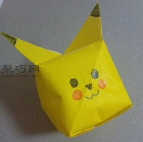 How to fold a Pikachu paper balloon How to fold a three-dimensional Pikachu origami