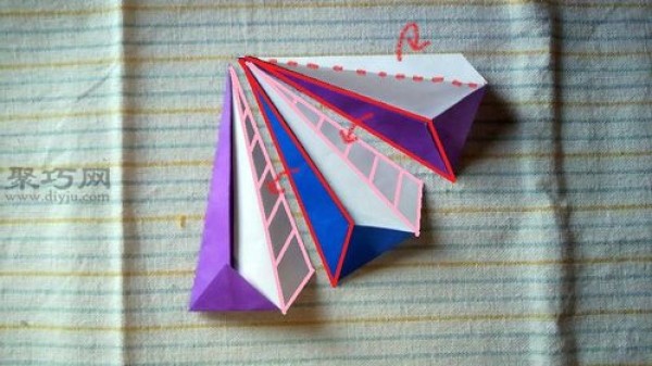 How to make origami circus house, handmade three-dimensional house