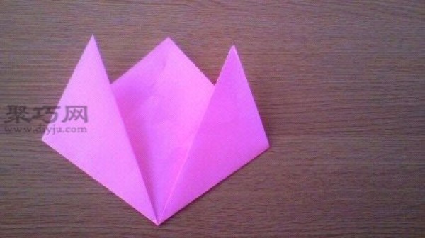 How to fold a red piggy face origami pig tutorial