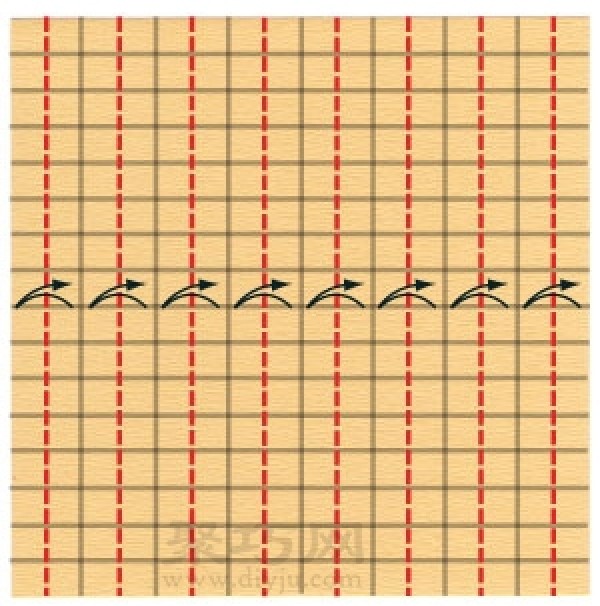 Illustration of steps to make origami three-dimensional carriage