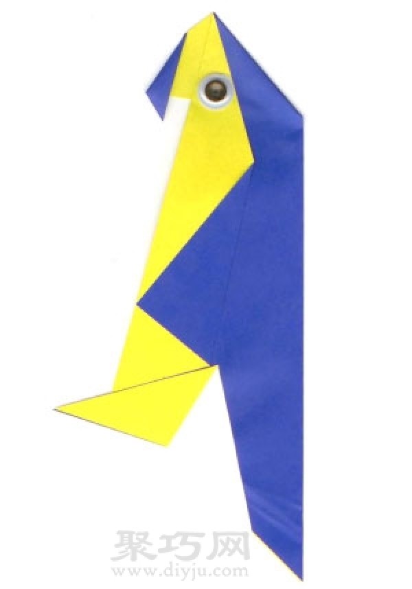 How to make origami parrot