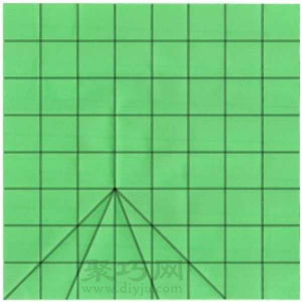 Hollow Cube Origami: Illustration of the folding method of forming a paper cube