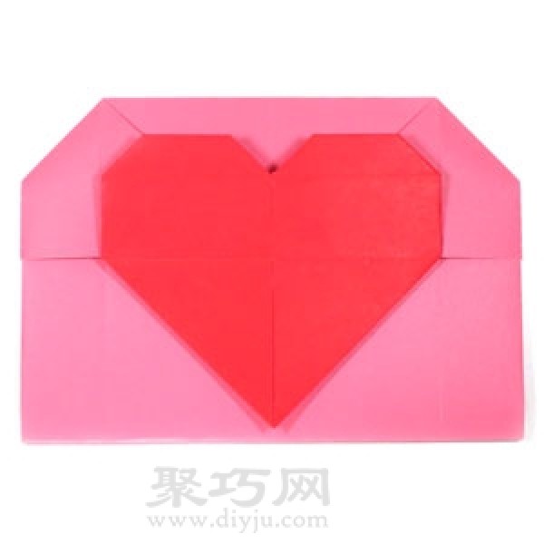 Origami Love Envelope Tutorial Illustration