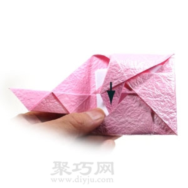 Origami Diamond Envelope Steps Illustration