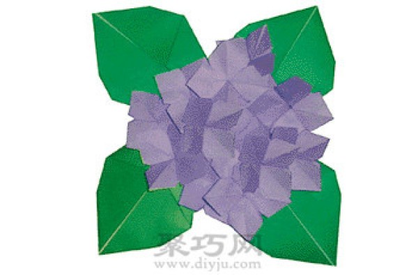 Handmade Origami Hydrangea Making Tutorial