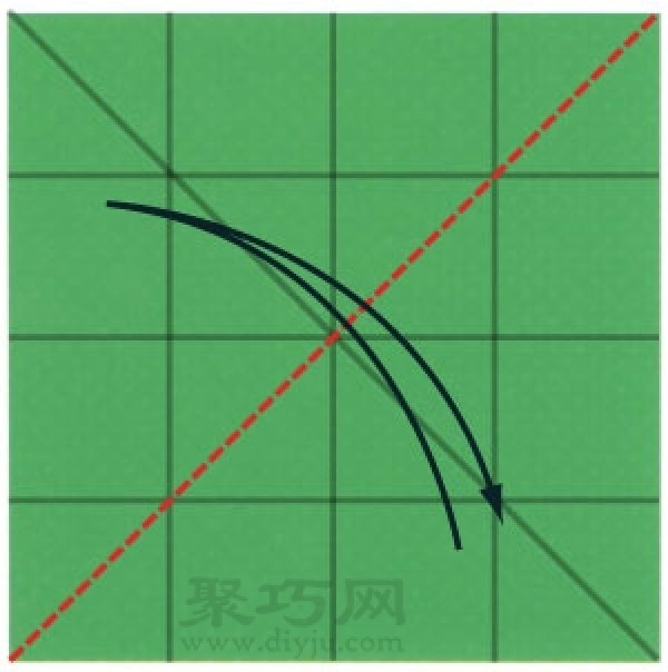 Use square paper to fold southeast, northwest, childhood game, southeast, northwest origami process