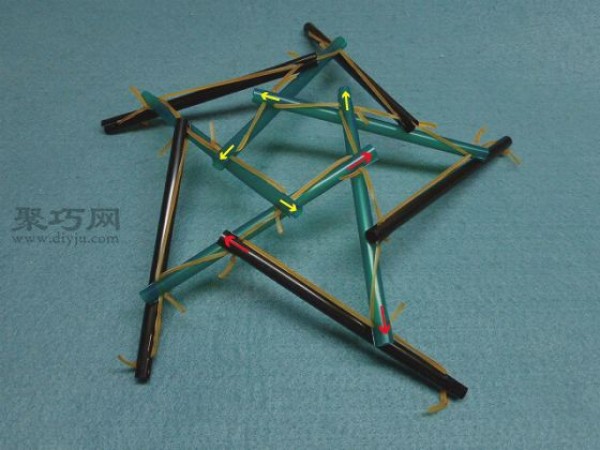 Tutorial on making polyhedral rubber band toy balls, a different craft fun