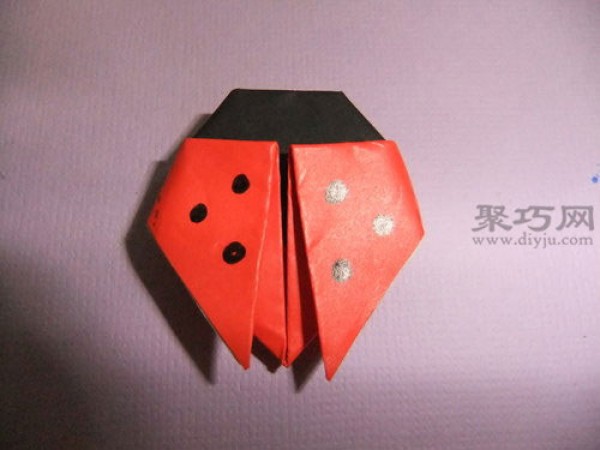 How to fold a six-star ladybug simple handmade ladybug origami tutorial