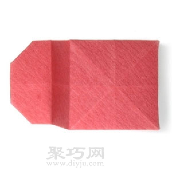 Illustration of how to fold a handmade origami square hat