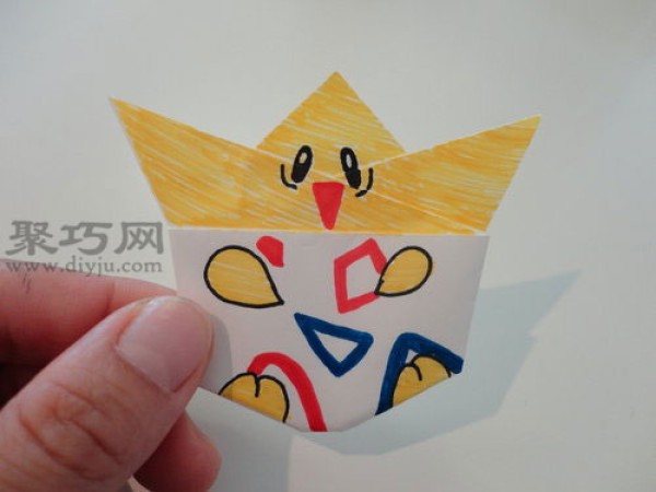 Togepi origami illustrated tutorial How to fold Togepi with paper