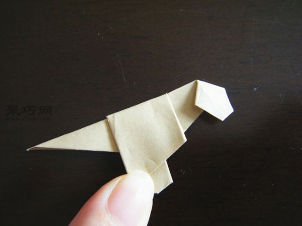 Origami Dinosaur Tutorial for Children Origami Dinosaur Making Illustrations