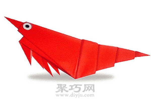 Simple origami shrimp origami tutorial for children